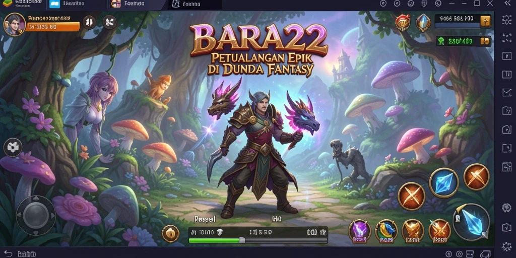 Tampilan gameplay BARA22 yang menakjubkan dan penuh aksi.