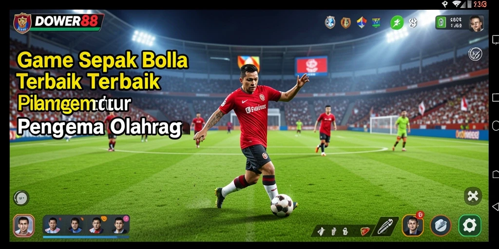 Gameplay DOWER88 yang seru dan realistis dalam sepak bola.