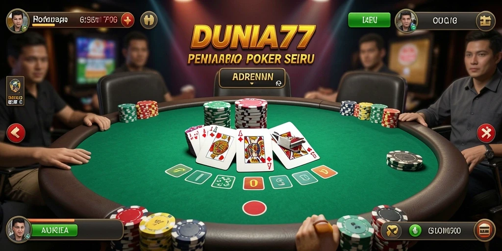 Tampilan gameplay DUNIA77 yang menarik dan seru di layar.