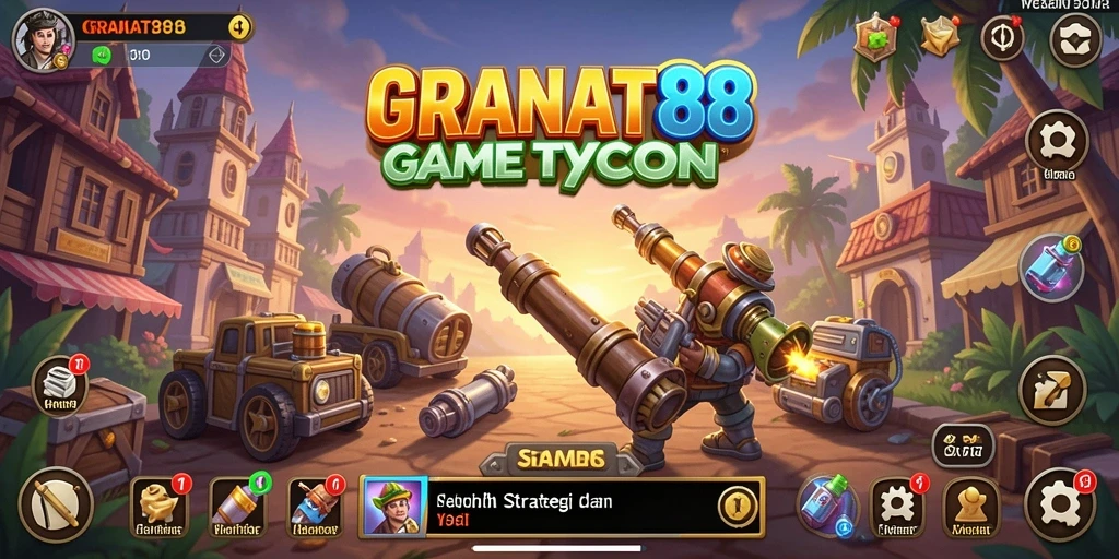 Tampilan gameplay menarik dari GRANAT88 yang menampilkan strategi Tycoon.