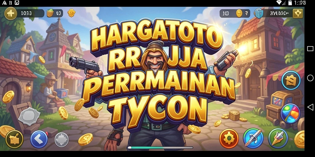 Tampilan menarik dari gameplay HARGATOTO yang penuh strategi Tycoon.