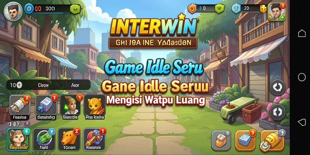 Tampilan gameplay INTERWIN yang menarik dan interaktif.