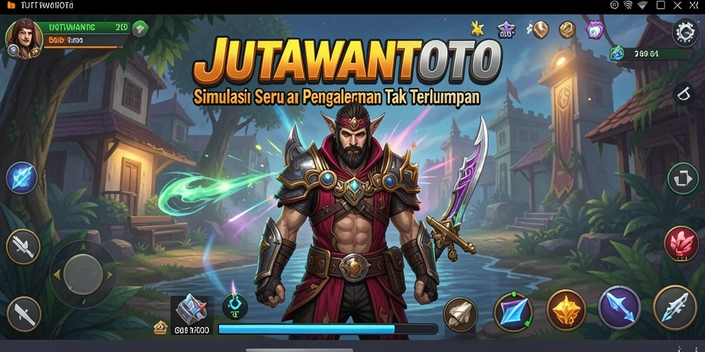 Screenshot utama JUTAWANTOTO menampilkan gameplay penuh aksi dan strategi yang mendebarkan.
