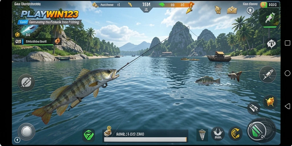 Screenshot PLAYWIN123 menampilkan pengalaman memancing yang seru dan grafik yang menawan.