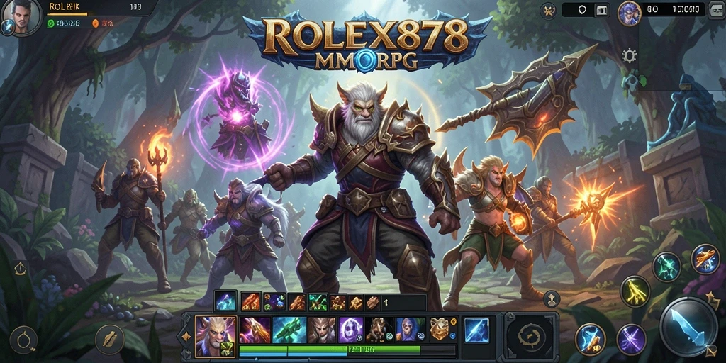Screenshot yang menampilkan aksi seru di dunia ROLEX878.