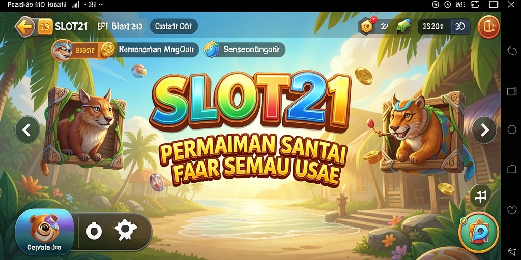 Menampilkan gameplay SLOT21 yang seru dan menghibur.