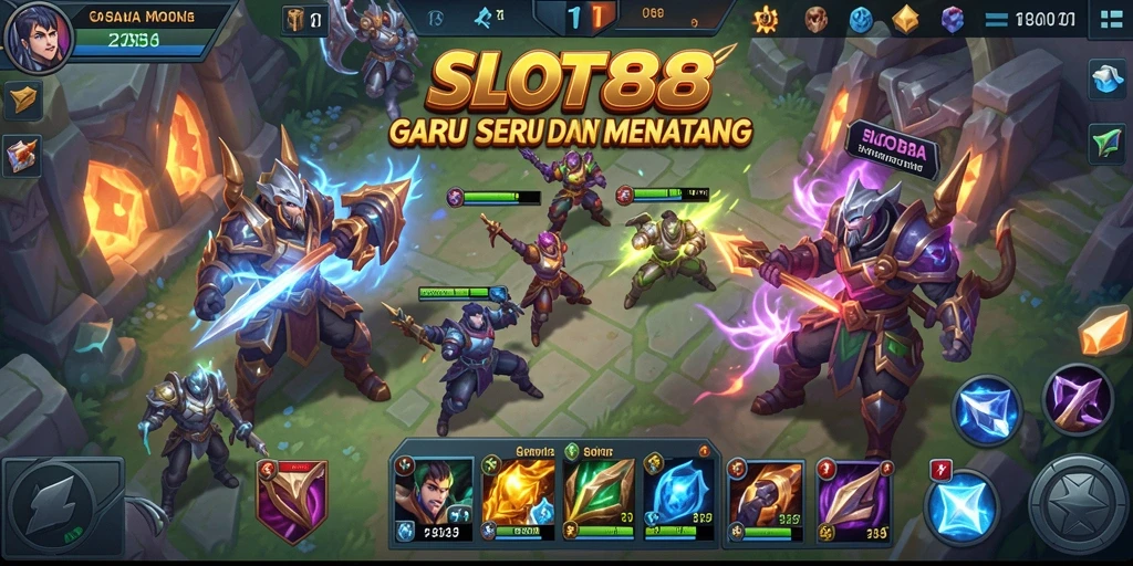 Tampilan gameplay seru dari <strong>SLOT88</strong> dengan aksi hero yang memukau.