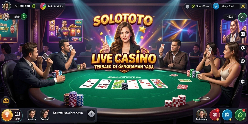 Tampilan gameplay Live Casino SOLOTOTO yang menarik dan interaktif.