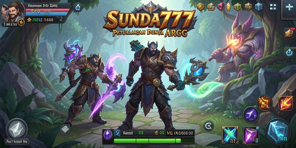 Tampilan gameplay SUNDA777 yang memukau dalam petualangan ARPG.